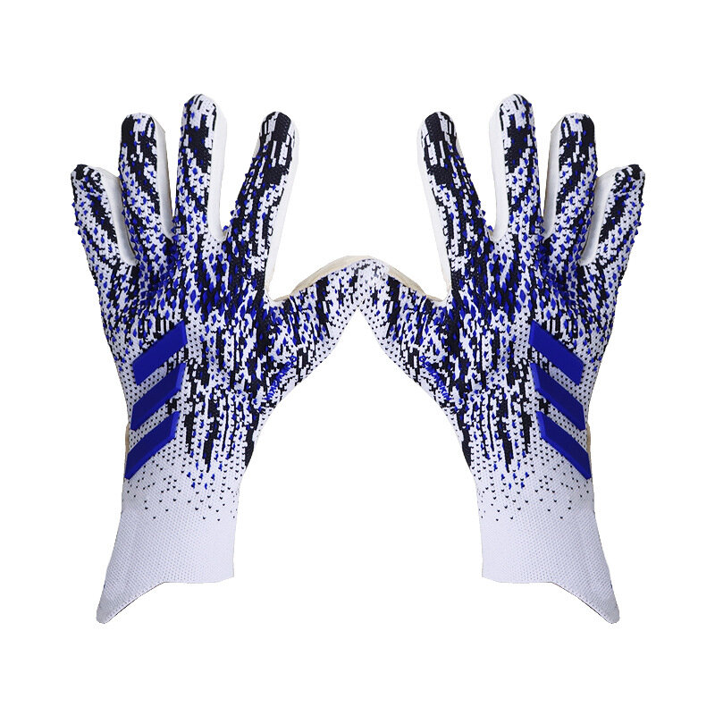 4MM Latex Goalkeeper Gloves Without Finger Protection Thickened Soccer Goalie Gloves Professional Football Goalkeeper Gloves