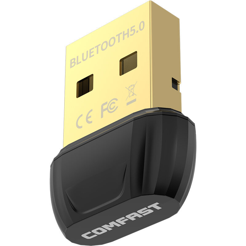 CF-B02 USB Bluetooth Adaptor BT 5.0 Komputer Nirkabel Bluetooth Pemancar Penerima Audio untuk Laptop Earphone Speaker Printer