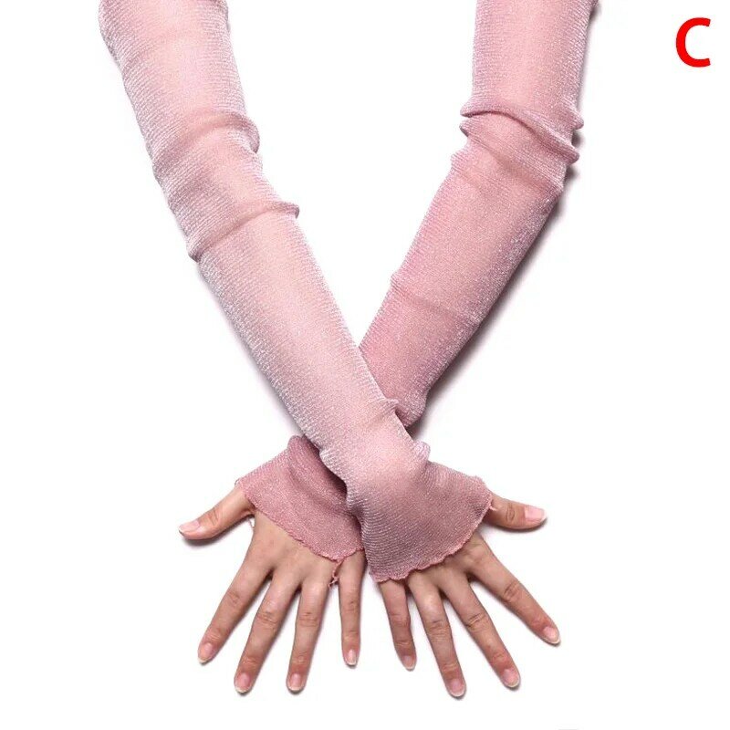 1 пара, женские сетчатые кружевные перчатки для вождения, с длинным рукавом