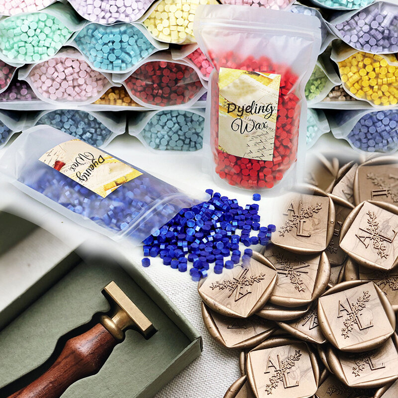 Pieczęć pieczęć woskowa koraliki woskowe 100 sztuk dla miłośników craft prezent na nowy rok zaproszenie na ślub koperta złota stamper kolorowe