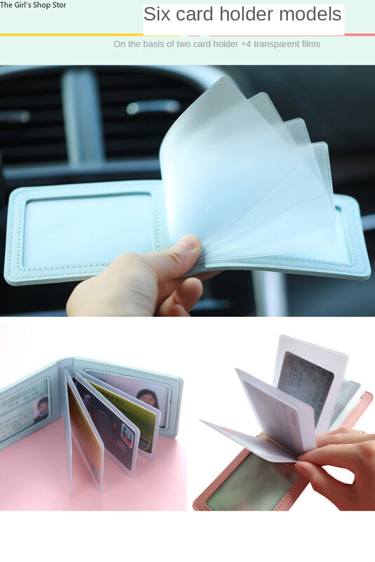 Disney's New Cartoon Driver's License Protective Sleeve Multi-card Slot High-quality Multi-function Card Holder Lady Card Holder
