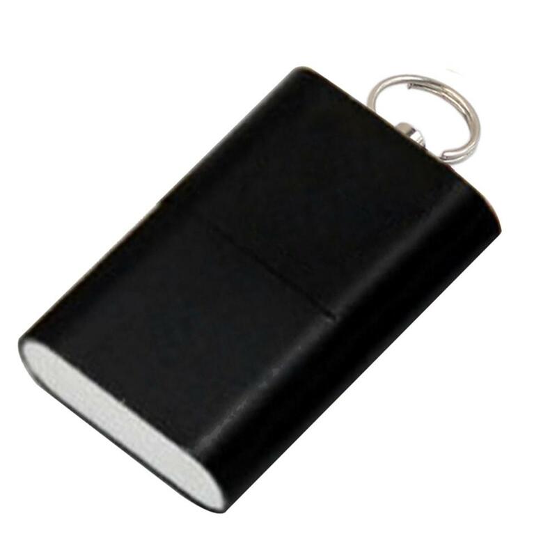 Ultra-fino mini liga de alumínio 480 mbps usb 2.0 t flash tf micro sd cartão de memória leitor adaptador