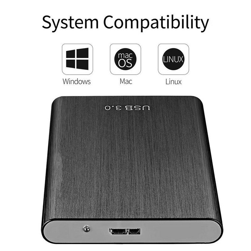2022 고속 외장 하드 드라이브, USB 3.0 HDD, 2.5 인치, 1TB 하드 디스크 저장 장치, 데스크탑 노트북용, 1TB, 2TB, 4TB, 8TB