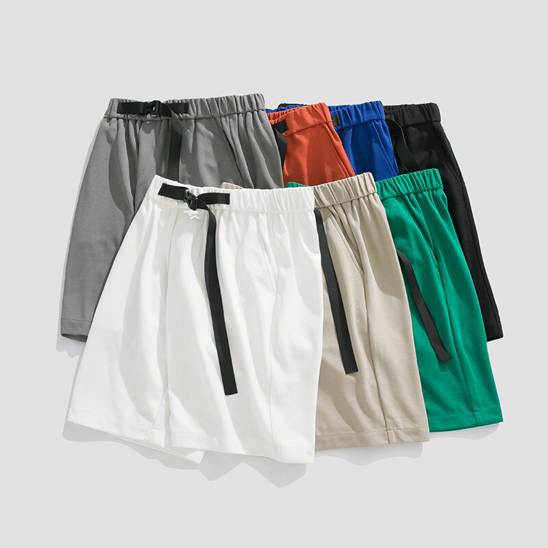 Pantalones cortos informales de verano para hombre, Bermudas de moda coreana, para playa, deporte, Streetwear
