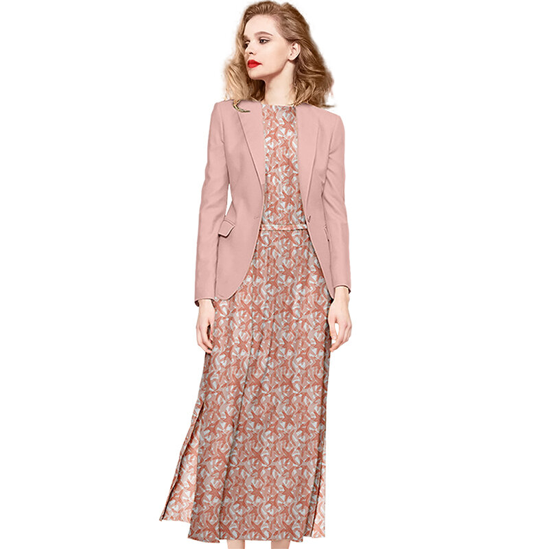 女性のための春のスカート2022,新しい,大きな花のドレス,気質,ツーピース