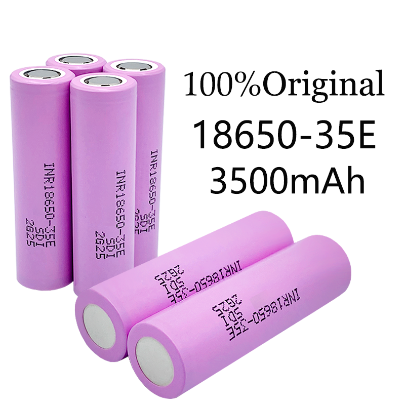 1-20 pces capacidade real 35e original power 18650 bateria de lítio 3500mah 3.7v 25a alta potência inr18650 para ferramentas elétricas