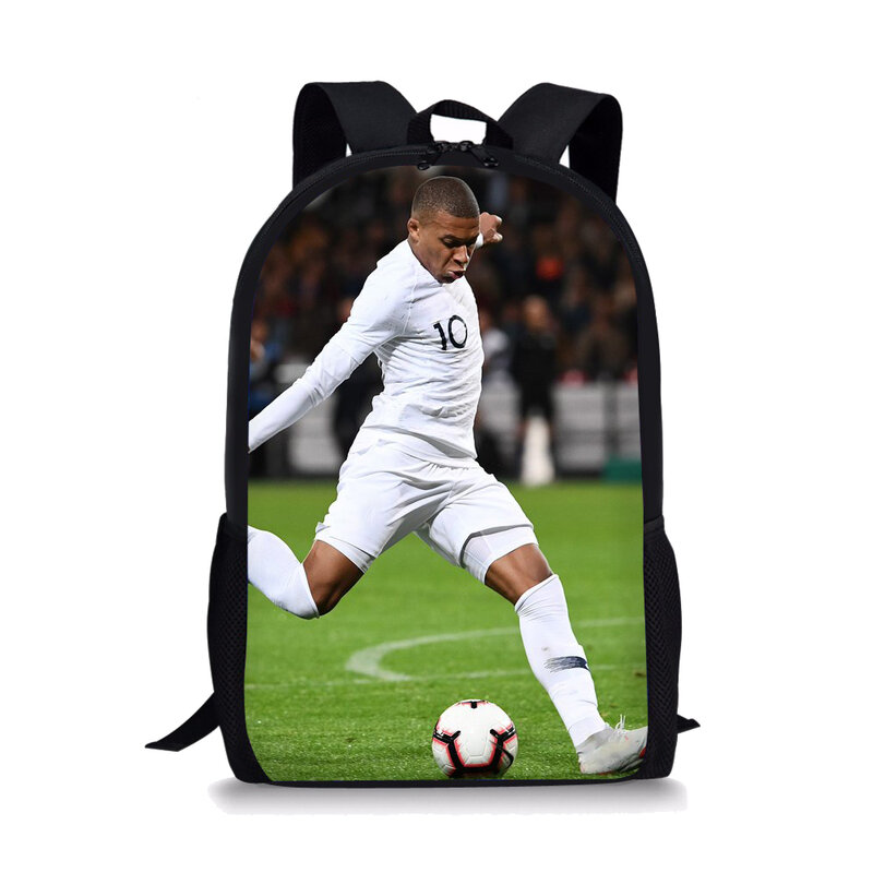 Football-star-Kylian Mbappé School Bags For Boys Girls 3D Print School zaini borsa per bambini zaino per l'asilo uomo bambino Mochil