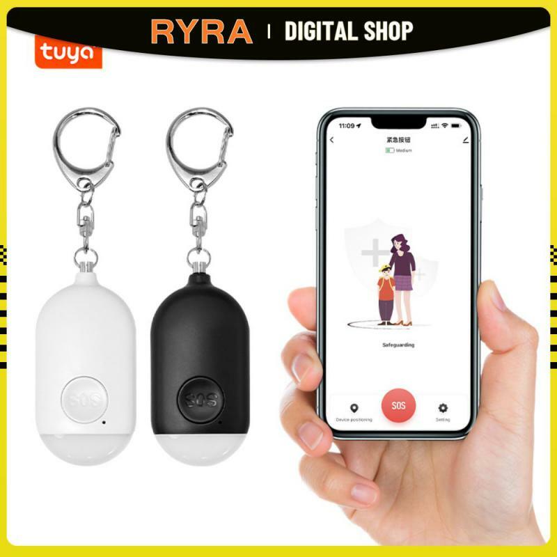 RYRA – porte-clés d'alarme d'auto-défense 130db, avec lumières LED, pour enfant, fille et personne âgée