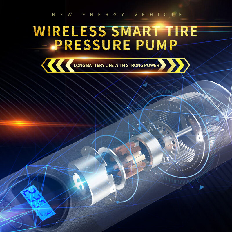 Sameuo Auto Luftpumpe Kompressor Batterie Elektrische Tragbare Auto Reifen Inflator für Auto Motorrad und Fahrrad Reifen
