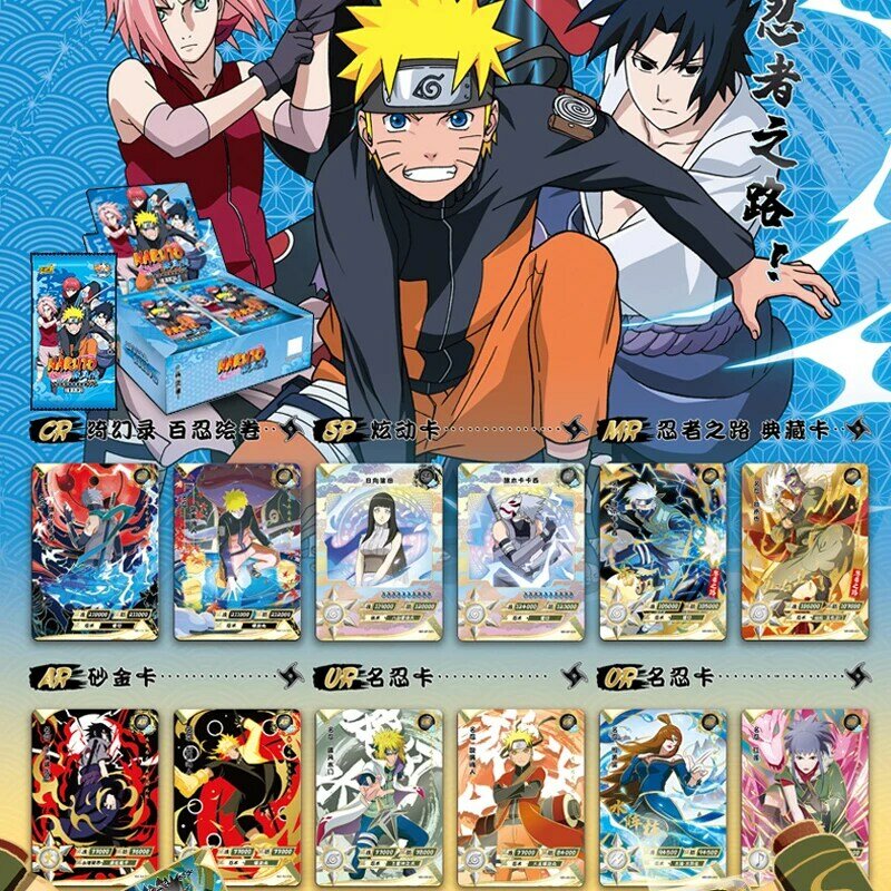 1-6 Series Uchiha Sasuke Itachi Rare CR SP MR AR UR Games Collection Hero Card Gifts Kayou Anime Naruto Card Chapter of Soldiers