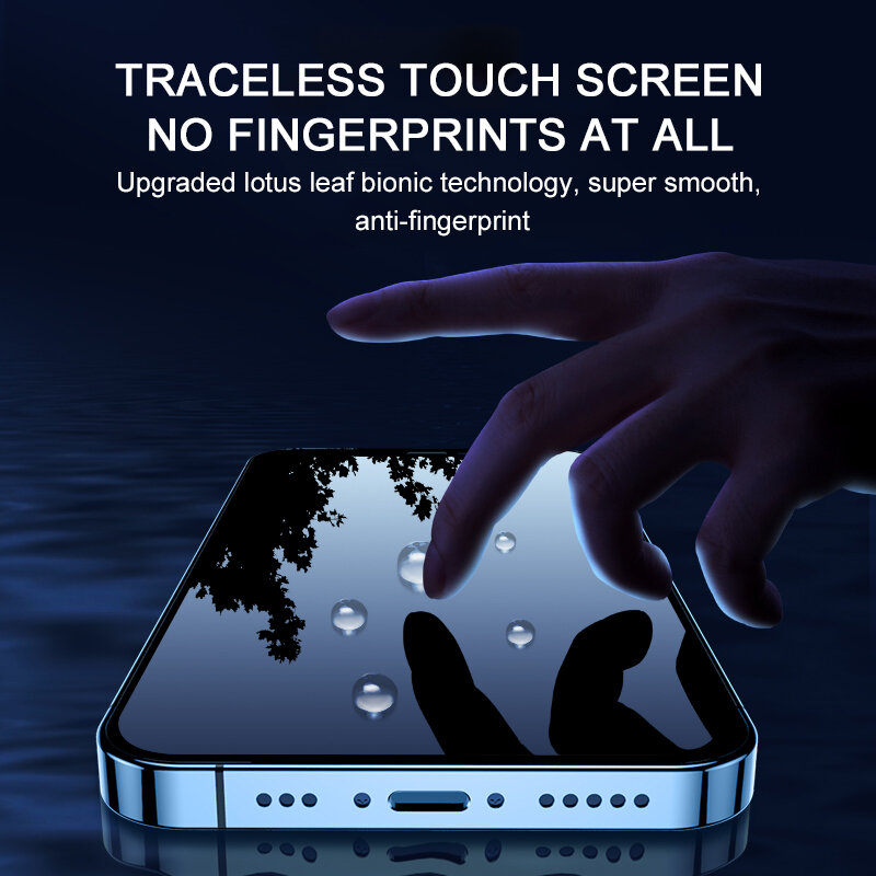 아이폰 14 프로 14 맥스용 풀 커버 안티 스파이 스크린 프로텍터, 아이폰 14 프로 맥스용 개인 정보 보호 유리, 강화 유리, 2 개입