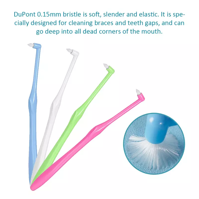 1Pc Kieferorthopädische Zahnbürste Weiche Haar Korrektur Saubere Zähne Lücke Zahnseide Hygiene Zähne Hosenträger Opsigenes Reinigung Werkzeug