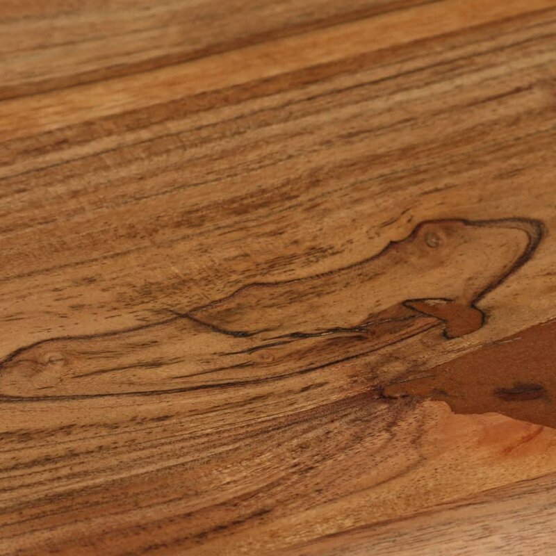 Mesa de escritura de madera maciza de Acacia, 43,3 "x 19,6" x 29,9"