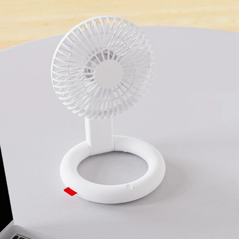 Mini oscilante Desk Fan 4 velocidades USB Powered portátil bateria operado ventiladores recarregáveis para Home Office