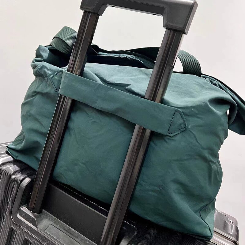 Promotion Fashion 18L  Portable Tote Bag Large Capacity Shopping Bag Yoga Fitness Casual Messenger Solid Color Handbag