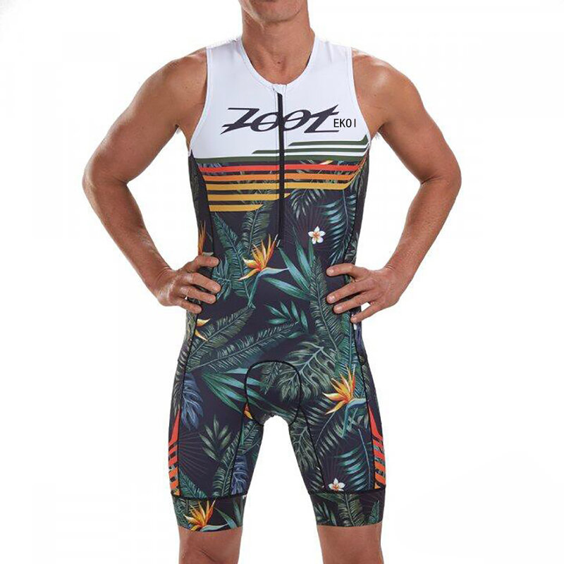 Zootekoi ผู้ชาย Triathlon แขนกุด Breathable Tighthcoat ฤดูร้อนจักรยานเสือภูเขากลางแจ้งกีฬาสวม