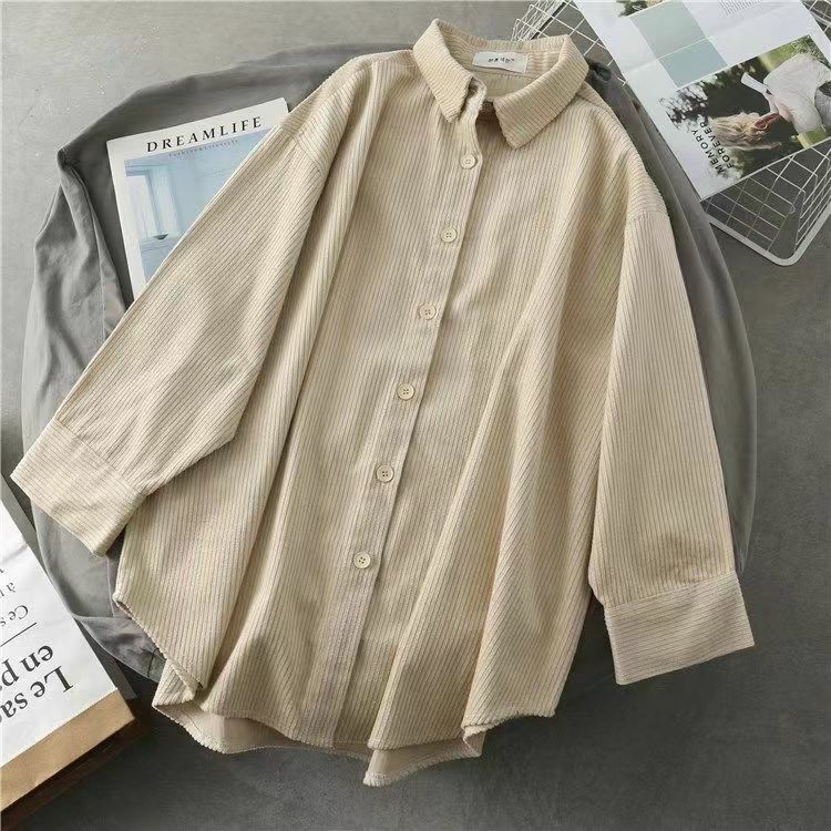 Camisa de veludo de outono feminino coreano simples lapela único breasted sólida camisa 2022 nova alta qualidade camisa de manga comprida feminina