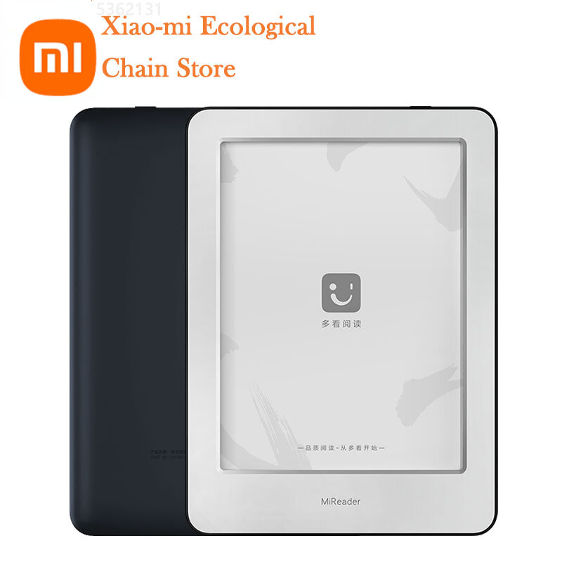 Xiaomi MiReader – lecteur de livres électroniques HD, écran tactile à encre, tablette portable, lecteur de livres électroniques WiFi, 16 go de mémoire avec lumière de lecture pour le bureau et la maison