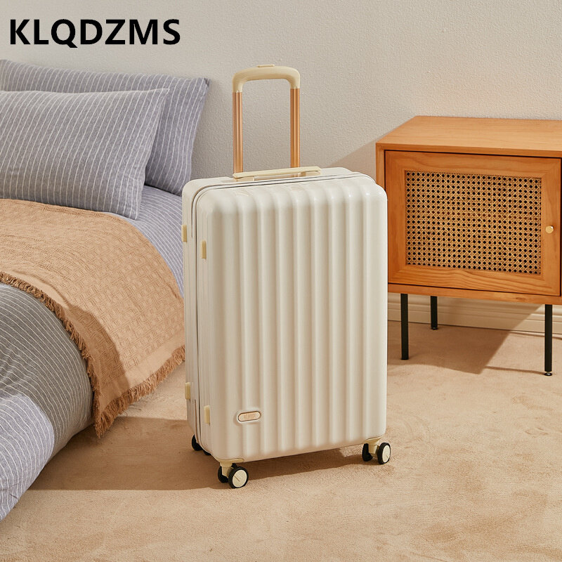 KLQDZMS-maleta pequeña y fresca para equipaje, Maleta de equipaje ligera con contraseña de 20 pulgadas, Maleta de abordaje duradera y gruesa, 22 "24" 26 "28" 30