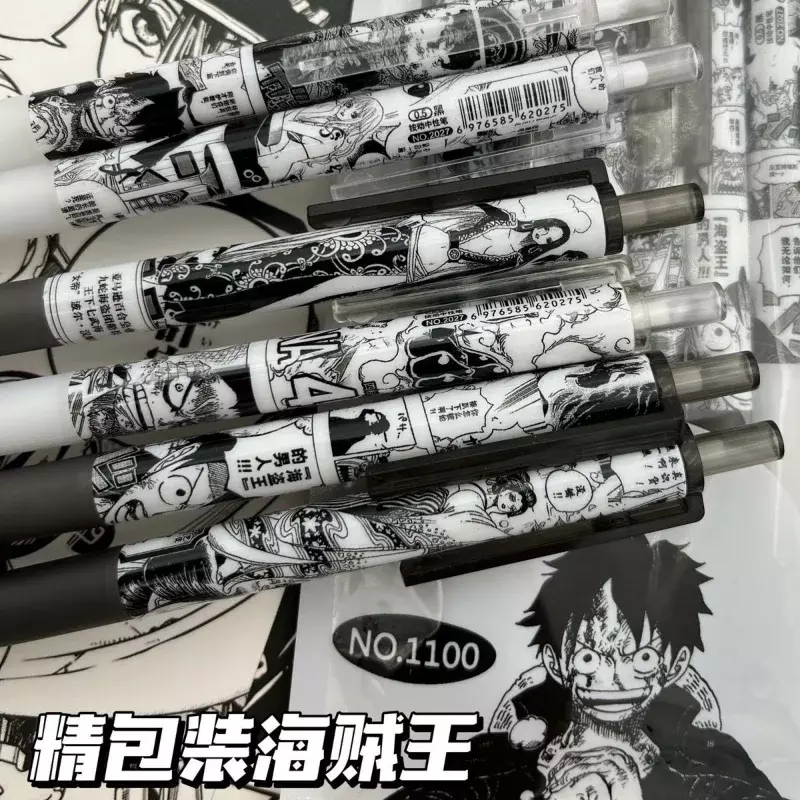 One Piece Seven Dragon Ball limited press gel pen ins high-value cartoon comic style 0.5 bullet black pen learning stationery