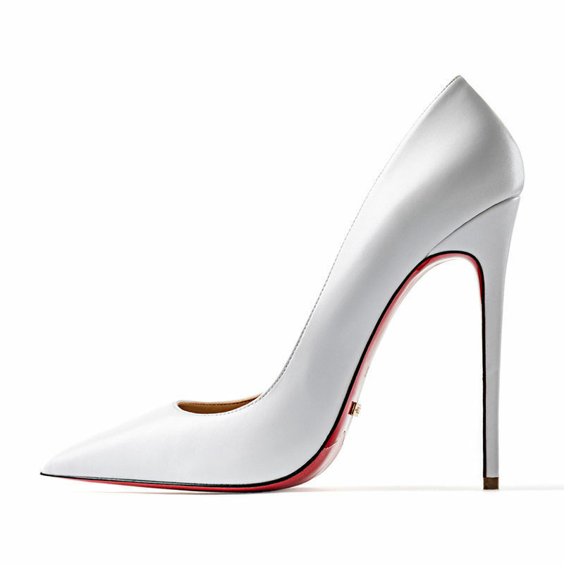 Luxury ยี่ห้อเซ็กซี่สีแดงด้านล่างรองเท้า Pointed Toe ฤดูใบไม้ผลิตื้นผู้หญิงเซ็กซี่ปั๊มชุดรองเท้าส้น...