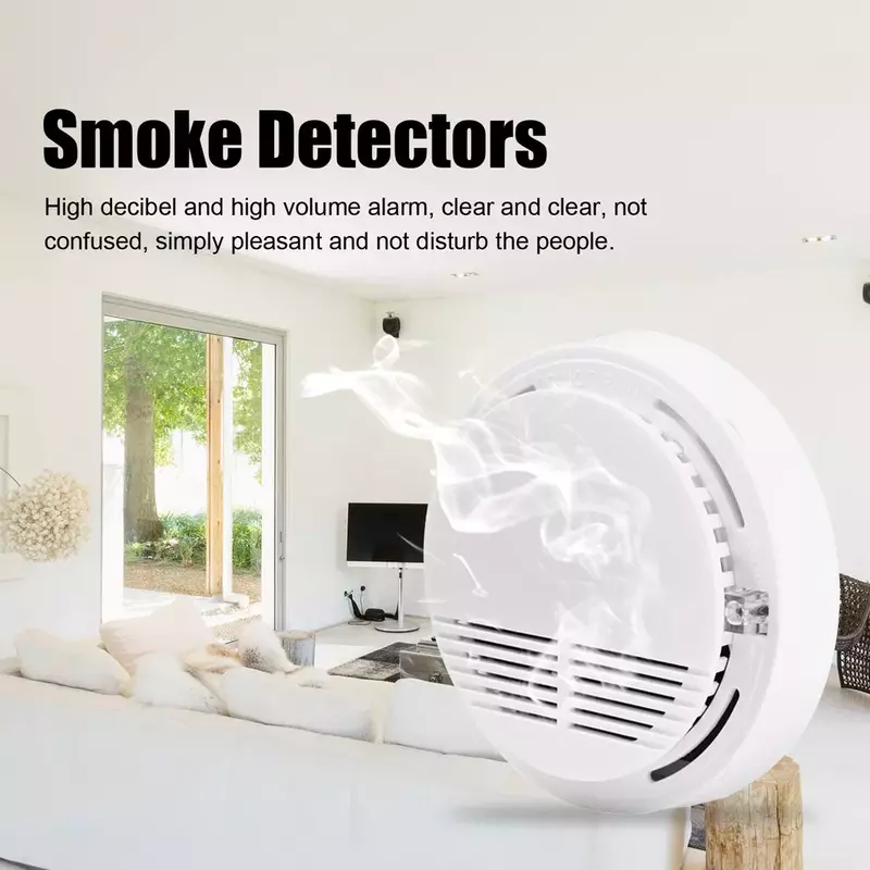 Детектор пожарной сигнализации, независимый датчик дыма для дома и офиса, охранная фотоэлектрическая сигнализация