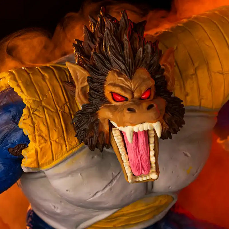DragonBall-Vegeta hecha a mano de gran tamaño, transformada en un mono gigante, estatua de Super Saiyan, modelo de adornos de anime, juguetes hechos a mano