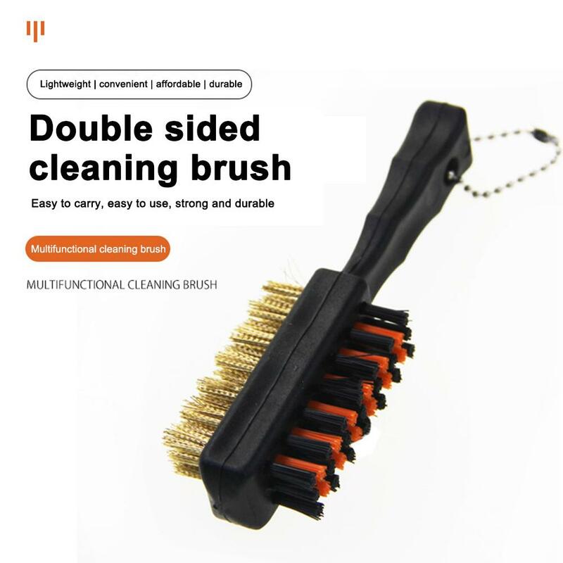 Portable Golf Club Brush Soft Tail Dual Sided Anti-Oxidation Anti-rust Golf Putter Cleaning Brush Cleaning Tool Golf Accessories