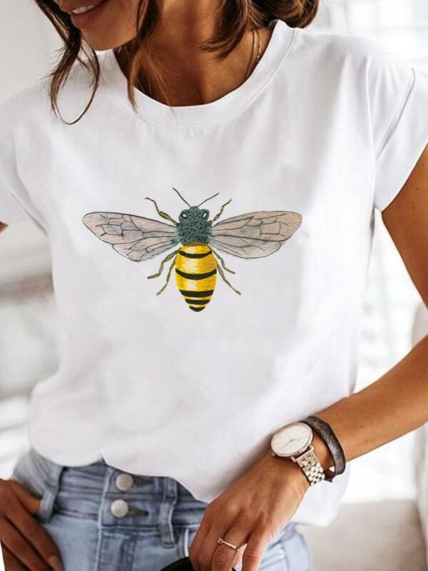 T-shirt manches courtes pour femme, estival et décontracté, avec inscription Love, à la mode, années 90