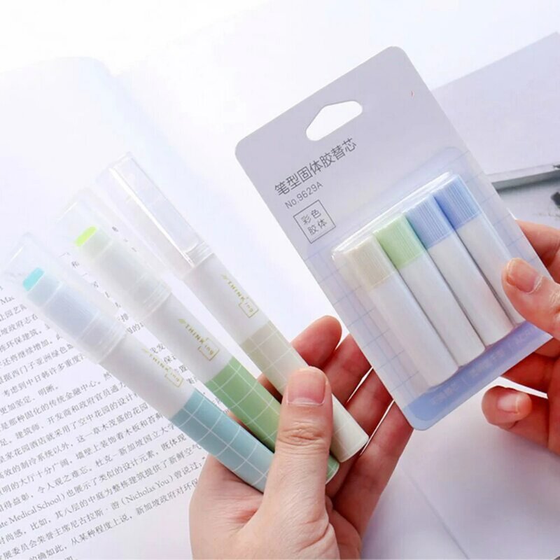 1/3pcs Pen Type Solid Glue Can Replace High Viscosity Glue Stick Transparent Glue Kawaii Stationery School Office Supplies