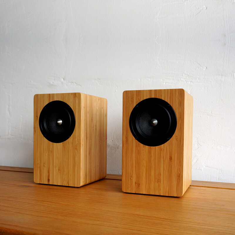 4 inch passive speakers a pair of hifi bookshelf audio 2.0 full frequency fever high fidelity