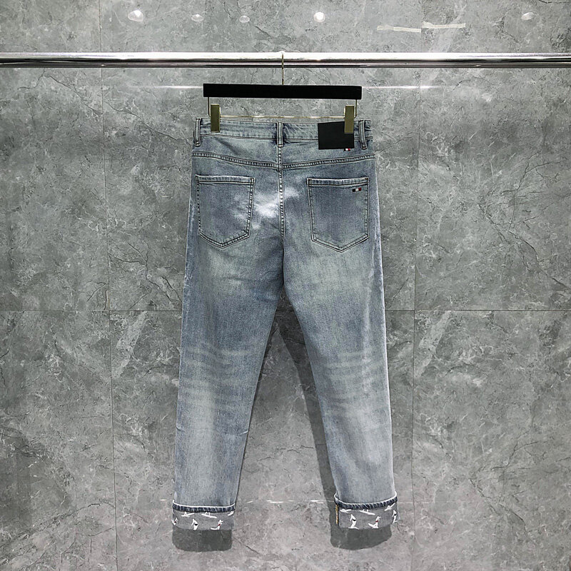 TB THOM – pantalon taille haute pour hommes, coupe crayon, taille haute, slim, Stretch, tendance, nouveau