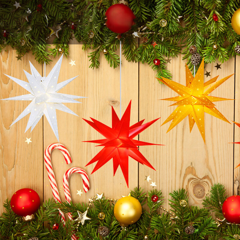شجرة عيد الميلاد ستار توبر LED مضاءة ستار شجرة عيد الميلاد ديكور علوي للداخلية في الهواء الطلق عطلة الإضاءة الحلي