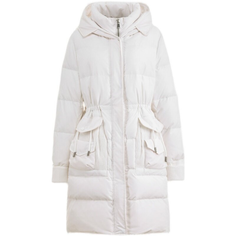 New Women Long Down Jacket Casual Style Autumn Winter Coats And Parkas Female Outwear