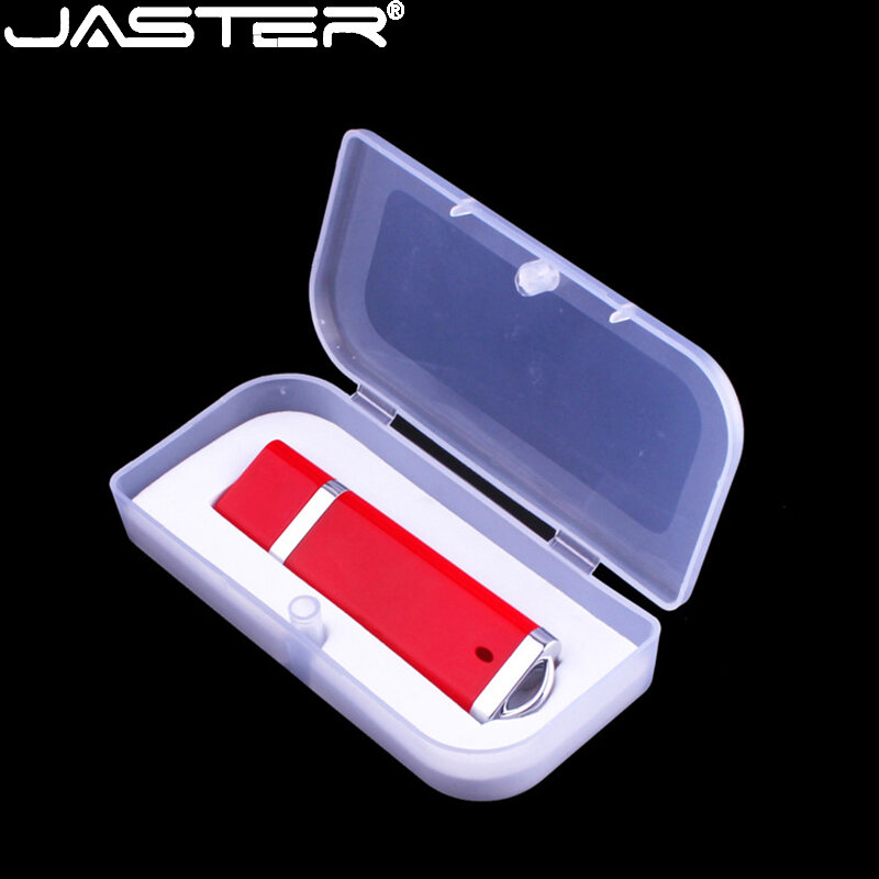 Ja- pen drive usb de plástico, memória flash, disco u, 4gb, 8gb, 16gb, 64gb, 128gb, cores preta e vermelha, presente de negócios