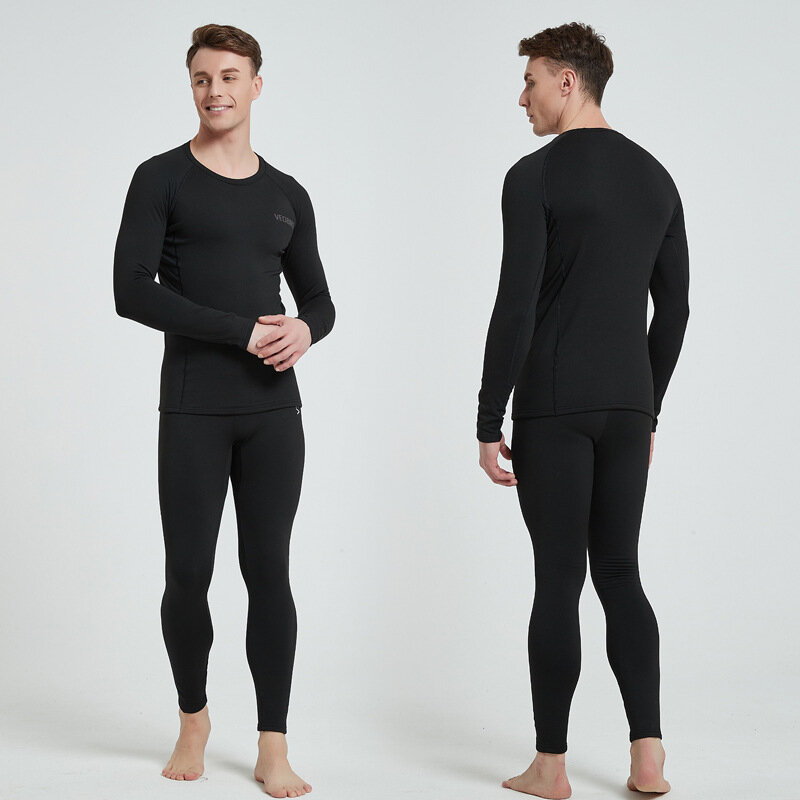 Set Pakaian Dalam Termal 2023 Baru Pria Musim Dingin Bulu Panjang Johns Pakaian Dalam Termo Hangat Nyaman Penebalan Celana Ketat Bernapas