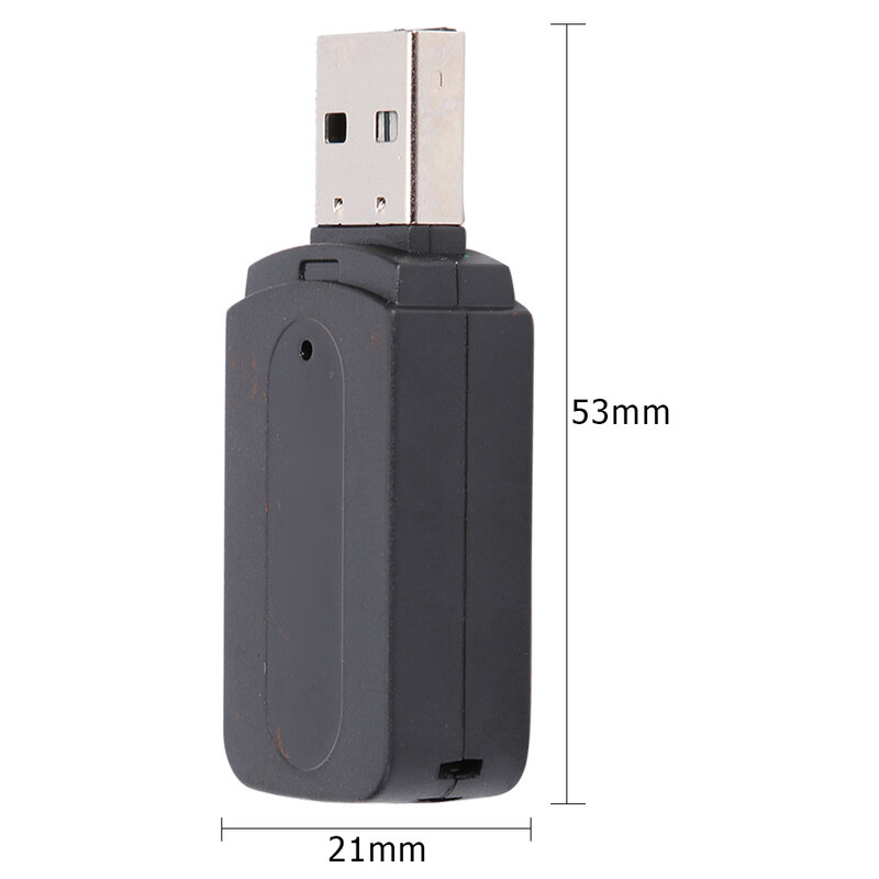 USB Bluetooth-Tương Thích A2DP Adapter 3.5Mm AUX Âm Nhạc Không Dây Thu Âm Thanh Cho Điện Thoại Trên Ô Tô Cắm Mà Không người Lái Xe