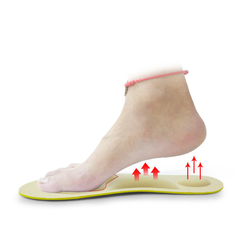 เท้าปรับ Orthopedic Insole กีฬาซิลิโคนเจลสำหรับฟุตผู้หญิงสำหรับรองเท้า Pad นวด Shock