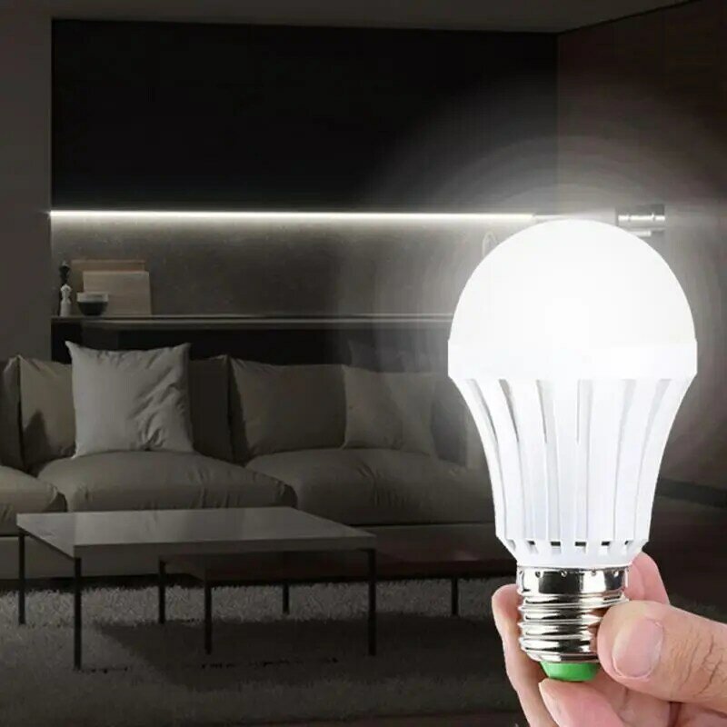 E27 Led Lamp Smart Noodverlichting Oplaadbare Batterij Verlichting Lamp Voor Outdoor Verlichting Bombillas Zaklamp