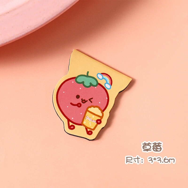 Korean Cartoon Magnetic Bookmark Creative Stationery Magnet Book Holder Clip Office Student Supplies Cute Journal Kawaii Decor