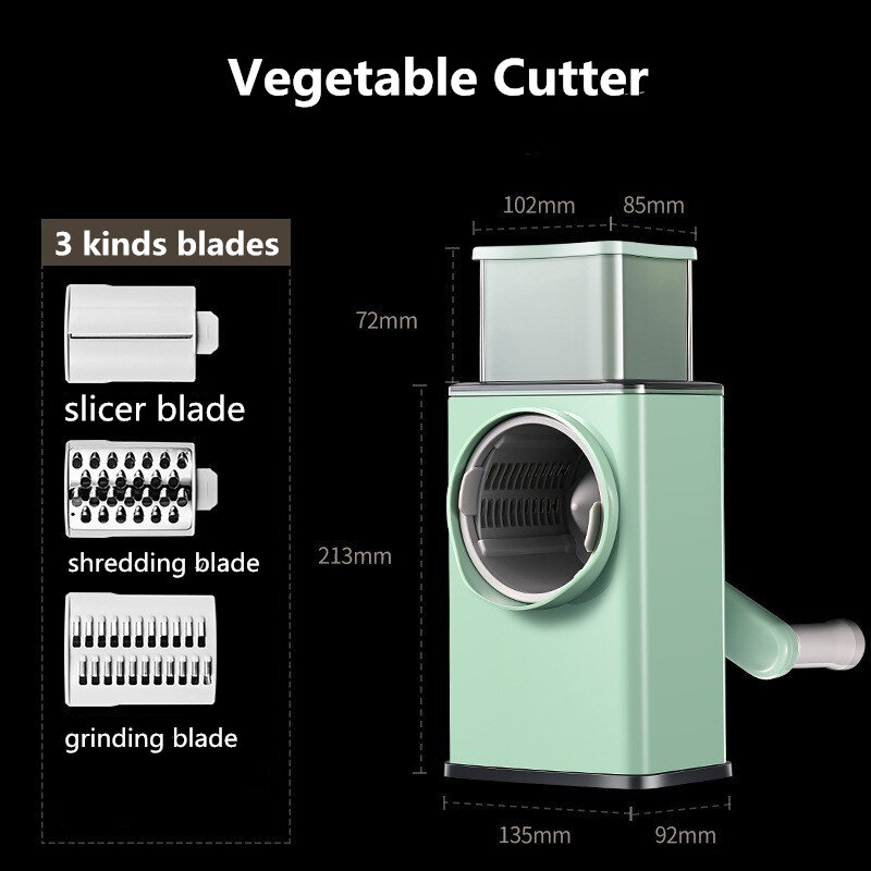NEW 2022 Vegetable Cutter Home Kitchen Potato Shredded Artifact Slicer Shredder Blades Grinding Multifunctional Gadget Grater