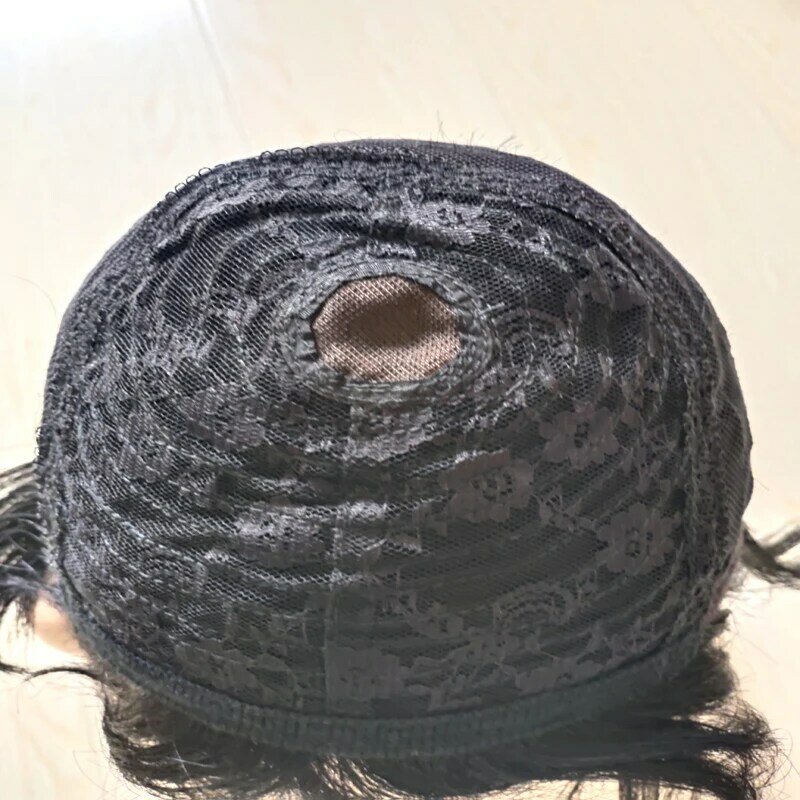 Pixie curto corte em linha reta peruca de cabelo peruano remy perucas de cabelo humano para preto feminino pequeno glueless mono base do laço peruca frete grátis