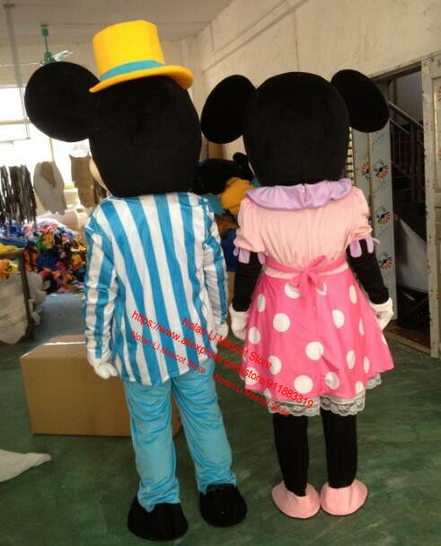 Vendita calda Mouse mascotte Costume animale cartone animato vestito gioco di ruolo pubblicità gioco puntelli maschera attività festa di compleanno regalo di festa 012