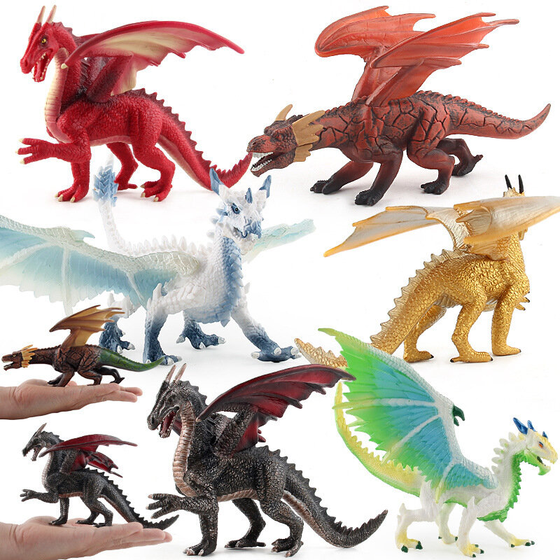 Mainan Figur Dinosaurus Jurassic Tiruan Mainan Koleksi Model Tyrannosaurus Pterosaurus Taman Dinosaurus Hadiah Anak-anak