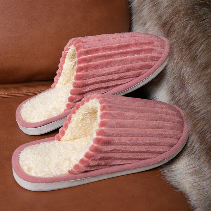 Winter Women Slippers Warm Cotton Slippers Home Slide Slipper Fashion Embossed Slippers Ladies Indoor All-match Shoes Women 2022