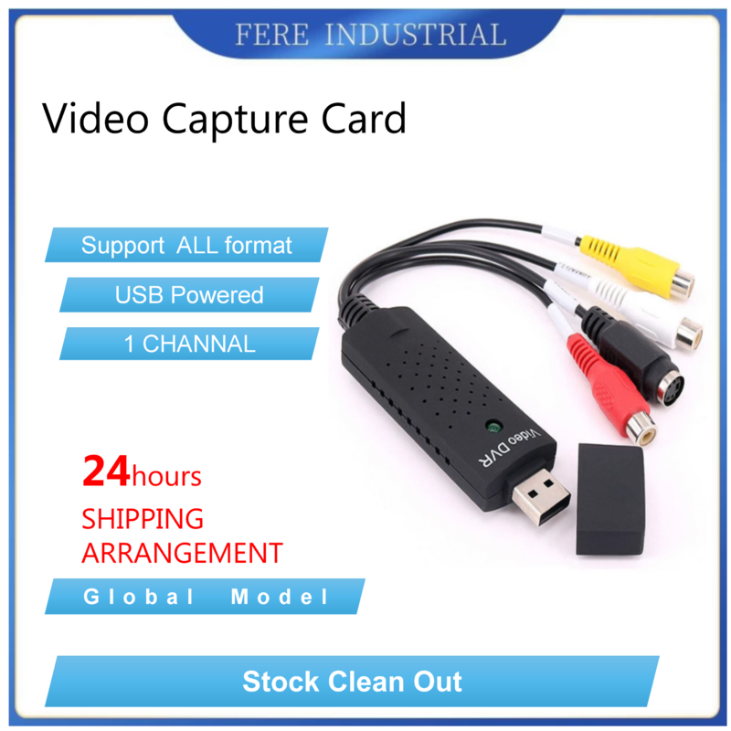 Video Capture Card USB Digital Converter 2 Video Converter Audio Capture Card Unterstützung Tür/Guckloch Auge Kamera