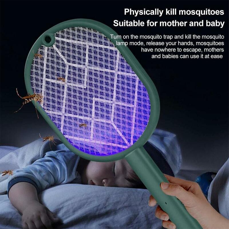 R1V1-Tapette Anti-Moustiques Rechargeable par USB, Tueur d'Insectes Volants, avec Lumière de Séduction de Qualité, Piège à UV LED, Lampe Haute, Outil Tueur