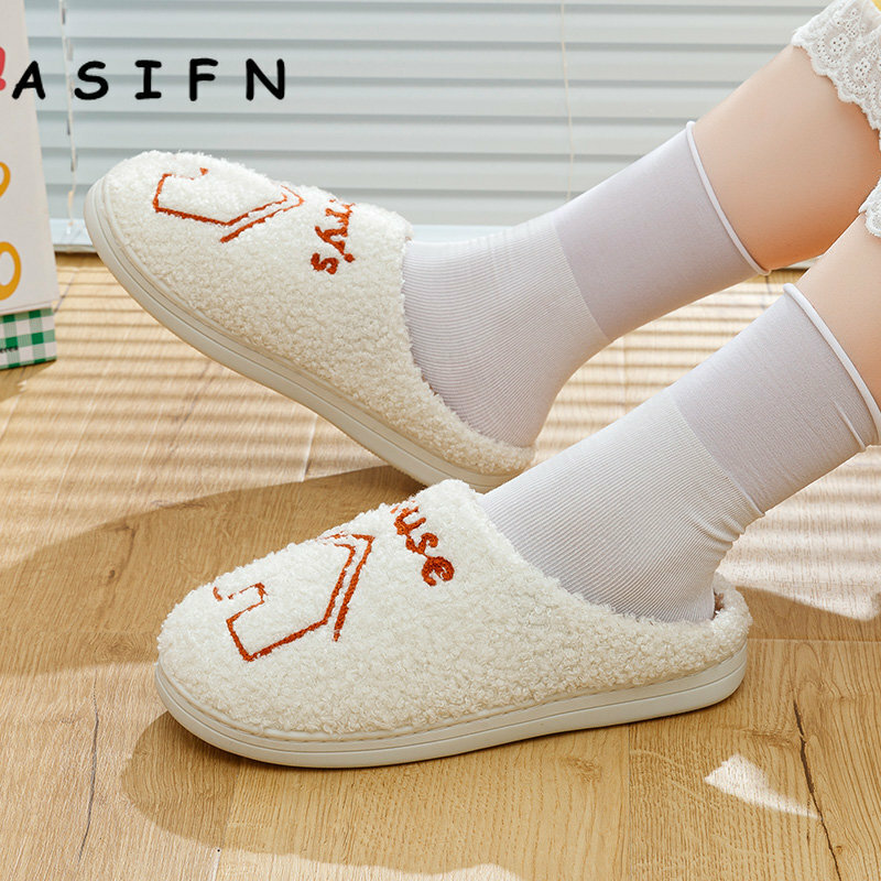 ASIFN New Style Winter Harry's House Slippers Women Houseshoes Harry Styles Fluffy Cozy Girls Gift for Her Comfy Home Shoes
