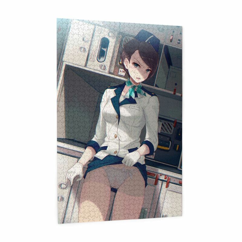 헨타이 애니메이션 퍼즐 섹시한 스튜어디스 페인팅 1000 조각 퍼즐 성인 Doujinshi 섹스 H 만화 Merch 애니메이션 포스터 룸 장식