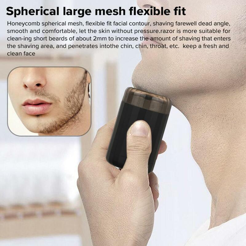 Men Mini Electric Shaver USB Rechargeable Armpit Hair Trimmer Travel Portable Car Waterproof Steel Electric Shaver